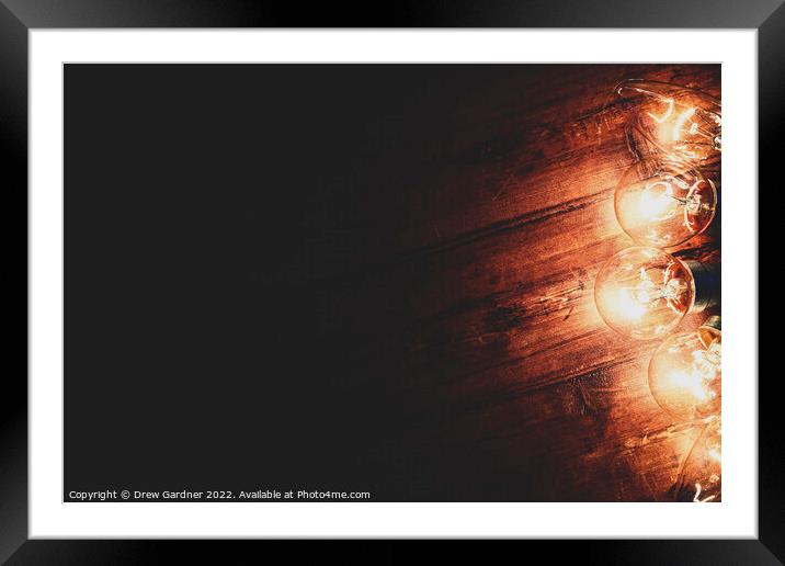 Dark Meets Light Framed Mounted Print by Drew Gardner