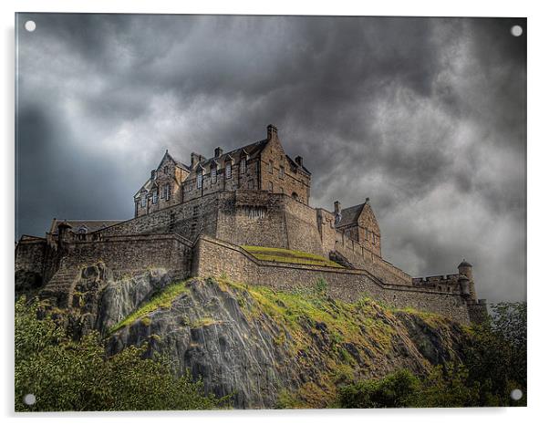 Edinburgh Castle Scotland Acrylic by Aj’s Images