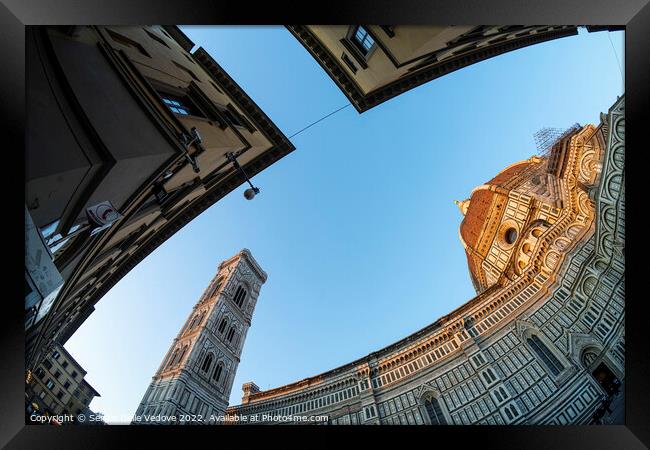 Santa Maria del Fiore cathedral in Florence, Italy, Italy Framed Print by Sergio Delle Vedove