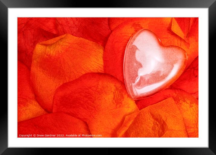 Ice Cold Heart Framed Mounted Print by Drew Gardner