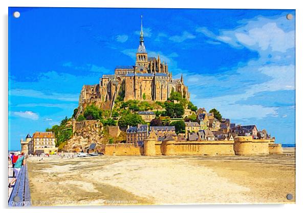 Majestic Mont Saint-Michel - C1506 1806 ORT Acrylic by Jordi Carrio
