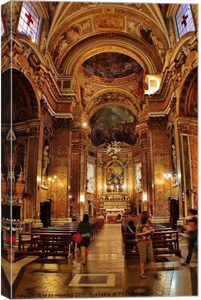 Santa Maria Maddalena church Canvas Print by Sean Wareing