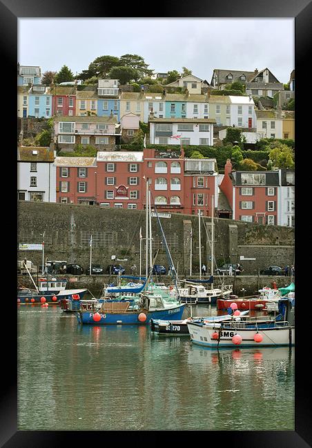 Colourful Brixham Framed Print by graham young