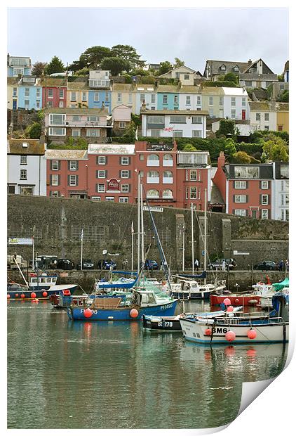 Colourful Brixham Print by graham young