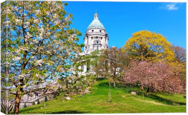 Ashton Memorial Springtime Canvas Print by Michele Davis