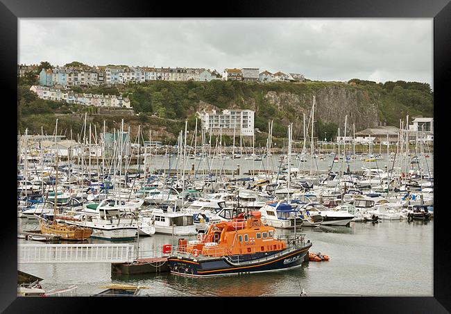 The Torbay Lifeboat at Brixham Framed Print by graham young