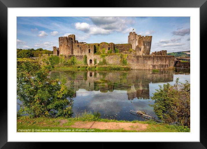Caerphilly Castle Framed Mounted Print by Dan Santillo