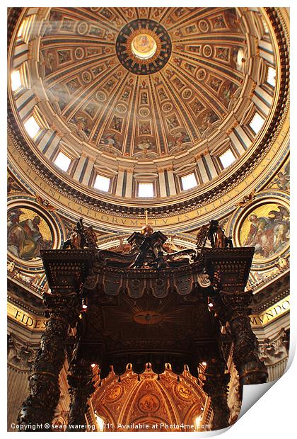 St. Peters Dome Print by Sean Wareing