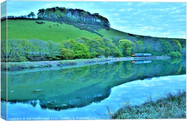Looe's Nearly Home Trees. Canvas Print by Neil Mottershead