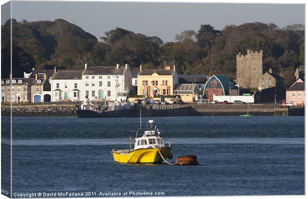 Portaferry Harbour Canvas Print by David McFarland