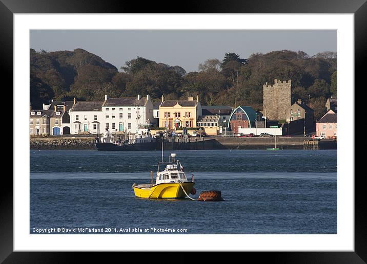Portaferry Harbour Framed Mounted Print by David McFarland