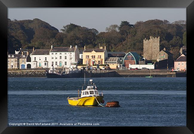 Portaferry Harbour Framed Print by David McFarland