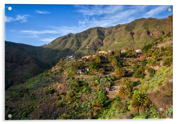 Tenerife Island Landscape Acrylic by Artur Bogacki