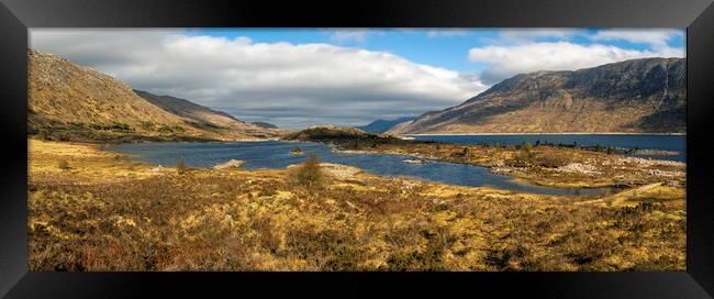 Scottish Highlands panorama Framed Print by Leighton Collins