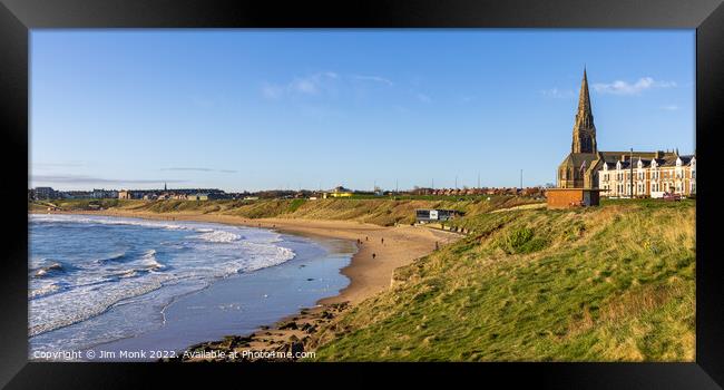 Long Sands from Cullercoats Framed Print by Jim Monk