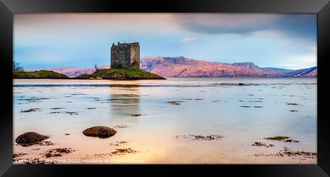 Castle Stalker, Scotland Framed Print by Jim Monk