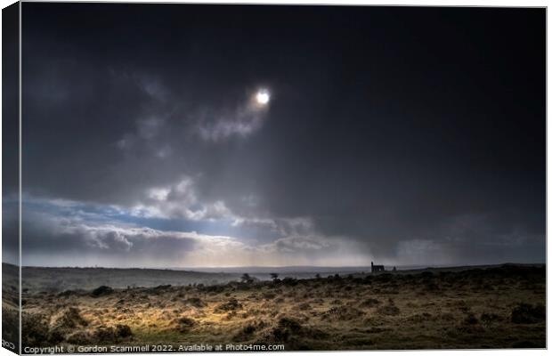 The mysterious Craddock Moor on Bodmin Moor in Cor Canvas Print by Gordon Scammell