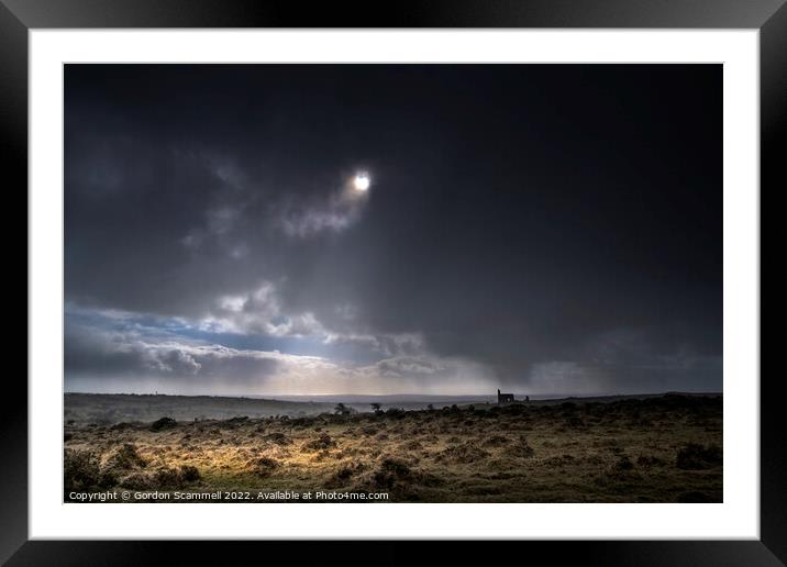 The mysterious Craddock Moor on Bodmin Moor in Cor Framed Mounted Print by Gordon Scammell