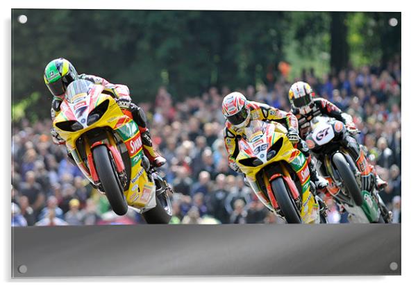 Tommy Hill, Michael Laverty, Shane Brne at Cadwell Acrylic by SEAN RAMSELL