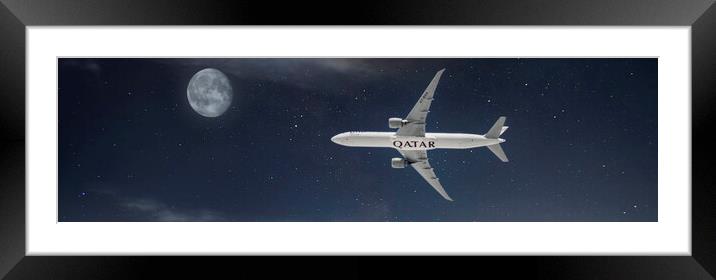 Passenger Jet 07 Framed Mounted Print by Glen Allen
