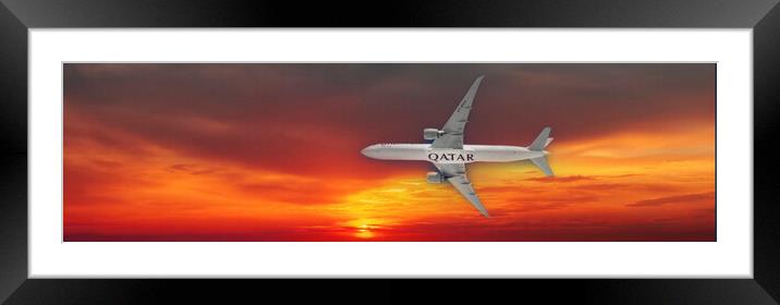 Passenger Jet 11 Framed Mounted Print by Glen Allen