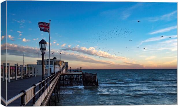 Worthing Winds Sussex Canvas Print by Clive Eariss