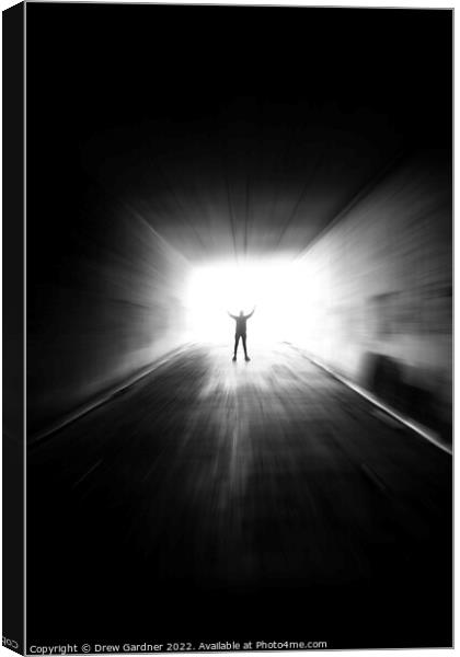Light at the end of the Tunnel Canvas Print by Drew Gardner