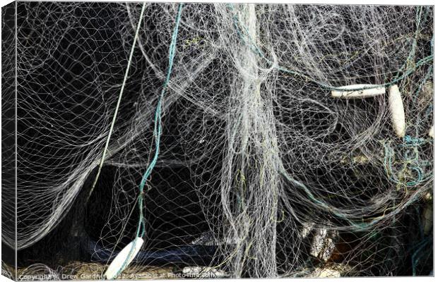Fishing Nets Canvas Print by Drew Gardner