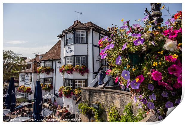The Angel in Henley on Thames Print by Neil Porter