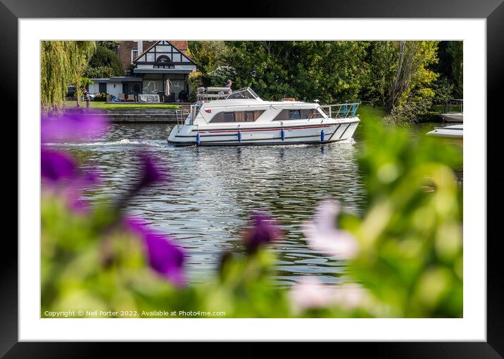Boating day Framed Mounted Print by Neil Porter