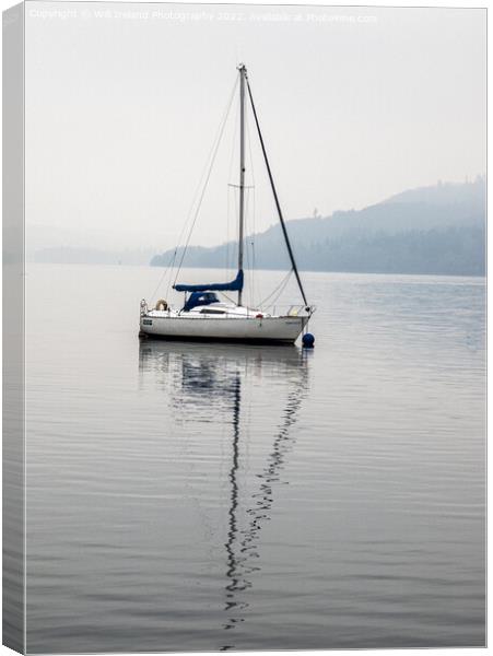 Lake District – Windermere  Yacht  Canvas Print by Will Ireland Photography