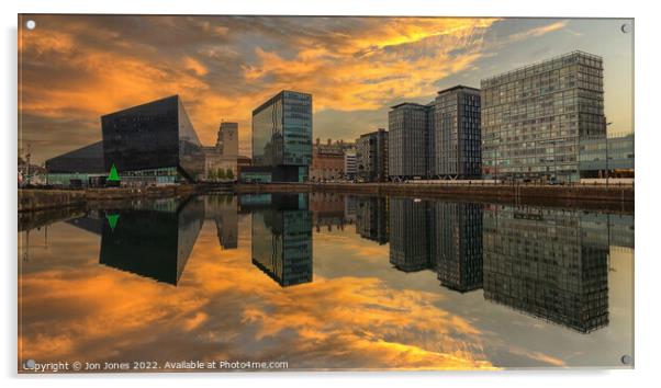Liverpool Docks  Acrylic by Jon Jones