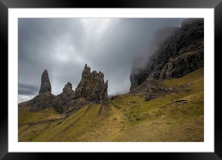 Rugged Old Man of Storr Framed Mounted Print by Leighton Collins