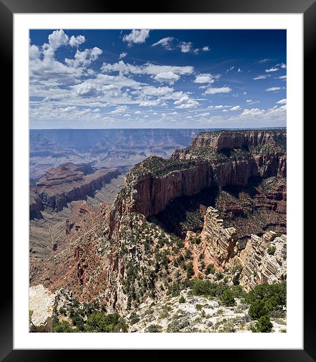 Wotan's Throne, Grand Canyon Framed Mounted Print by Gary Eason