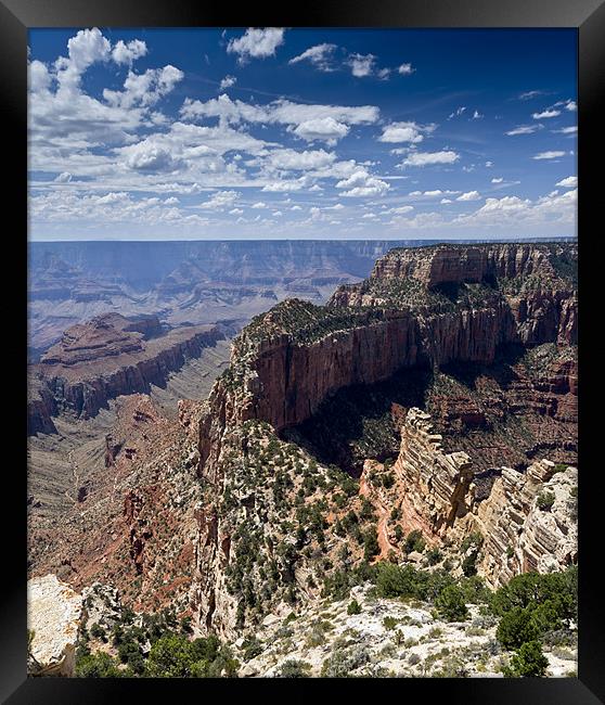 Wotan's Throne, Grand Canyon Framed Print by Gary Eason