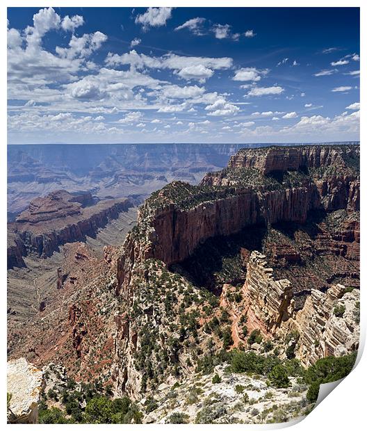 Wotan's Throne, Grand Canyon Print by Gary Eason