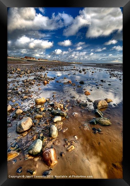 Seaside Reflections Framed Print by Jason Connolly