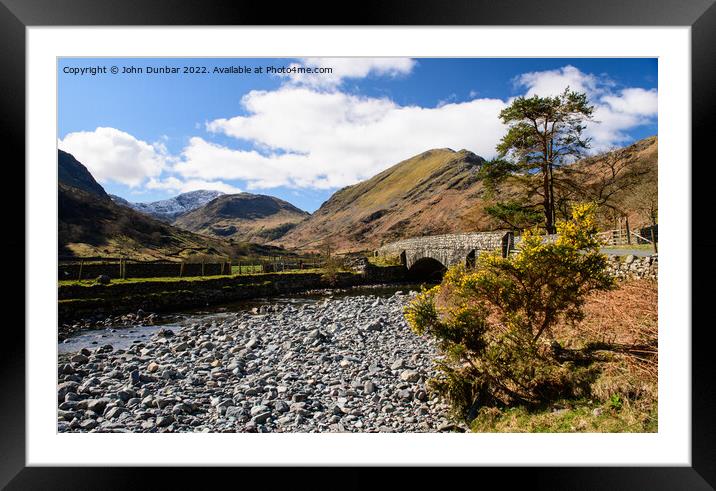 Seathwaite Framed Mounted Print by John Dunbar