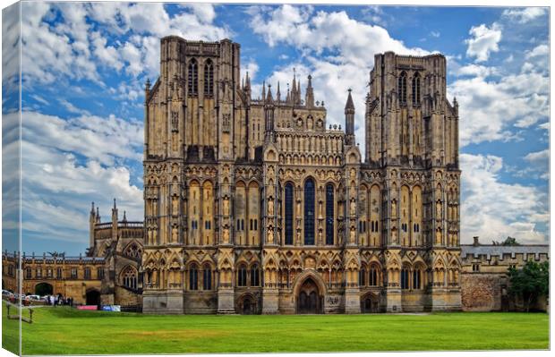 Wells Cathedral Somerset Canvas Print by Darren Galpin