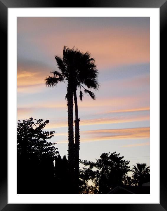 California Sunset Framed Mounted Print by Stephanie Moore