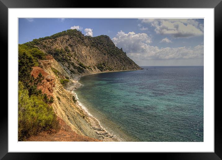 Sol Den Serra, Ibiza Framed Mounted Print by Tom Gomez