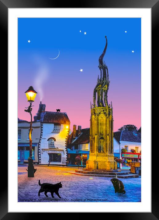 Glastonbury Witching Hour, Somerset Framed Mounted Print by Alison Chambers