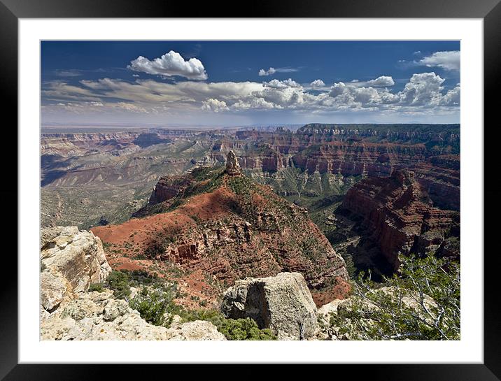 Mount Hayden from Point Imperial, Grand Canyon Framed Mounted Print by Gary Eason