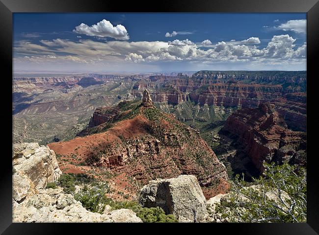 Mount Hayden from Point Imperial, Grand Canyon Framed Print by Gary Eason