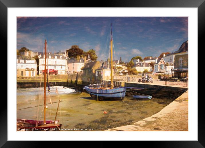 Port of Saint-Goustan - Auray - C1506 2036 PIN Framed Mounted Print by Jordi Carrio