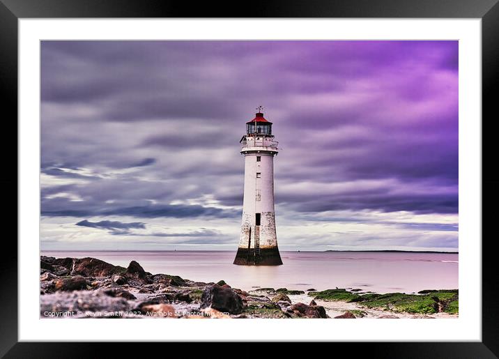 New Brighton Lighthouse Framed Mounted Print by Kevin Smith