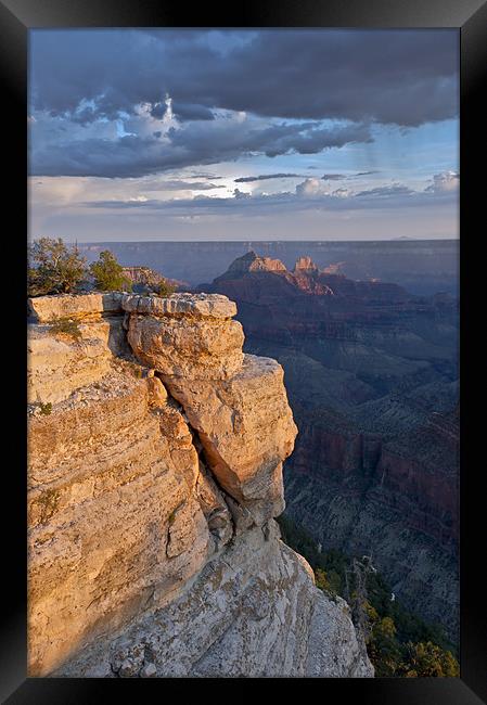 Split rock, Grand Canyon North Rim Framed Print by Gary Eason