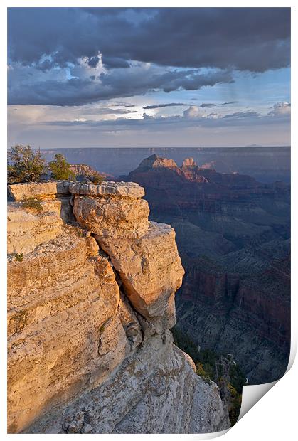 Split rock, Grand Canyon North Rim Print by Gary Eason