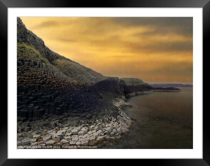 Fingals Cave Staffa isle of staffa Framed Mounted Print by dale rys (LP)