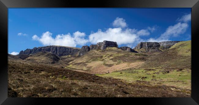 The Quiraing mountain range Framed Print by Leighton Collins